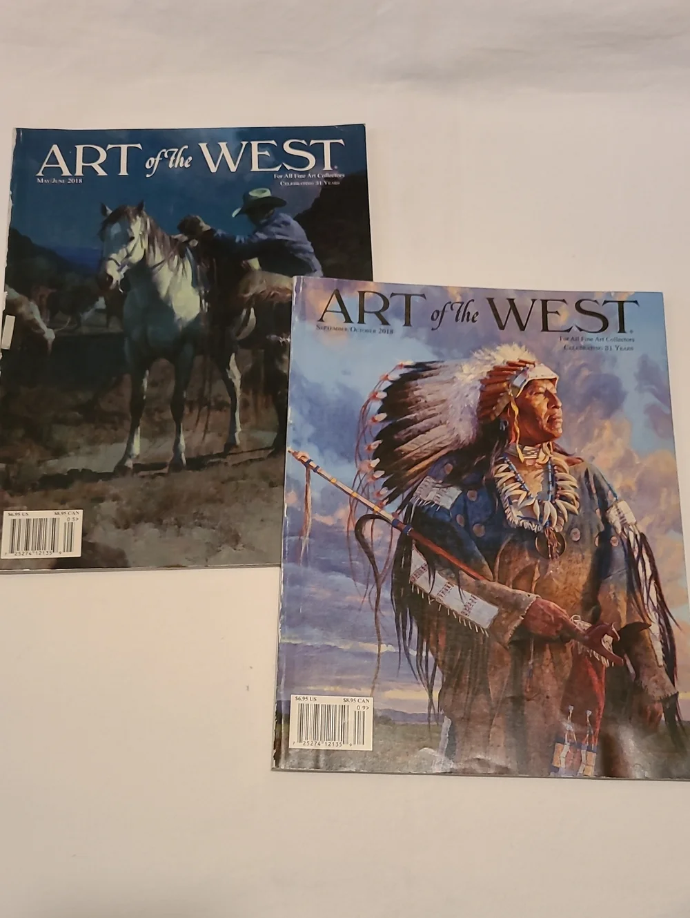 Art Of The West 2 Issues, Beautiful Art & Stories Magazine May Sept 2018